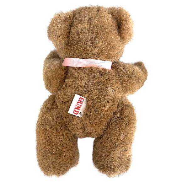 Vintage Gund Teddy Bear 1982 Brown Plush  9.5"  Fully Jointed EUC - Picture 3 of 9